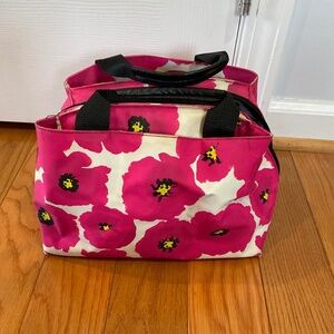 Pink Poppy Insulated Lunch Tote Bag